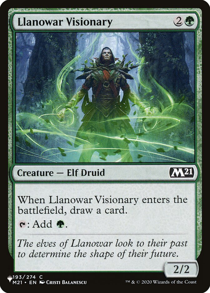 Llanowar Visionary - The List (PLST)