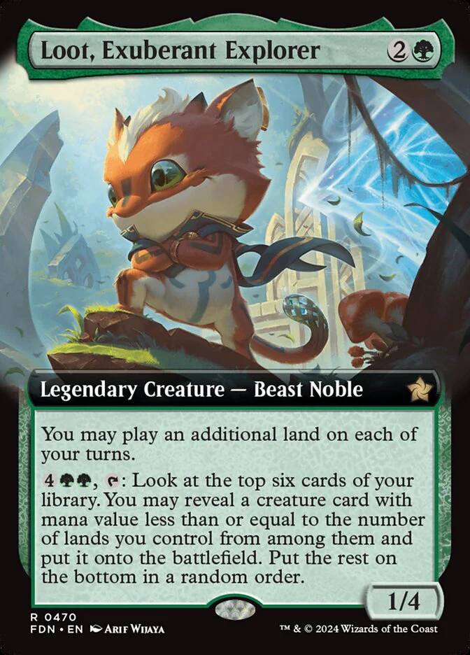 Loot, Exuberant Explorer - [Foil, Extended Art] Foundations (FDN)