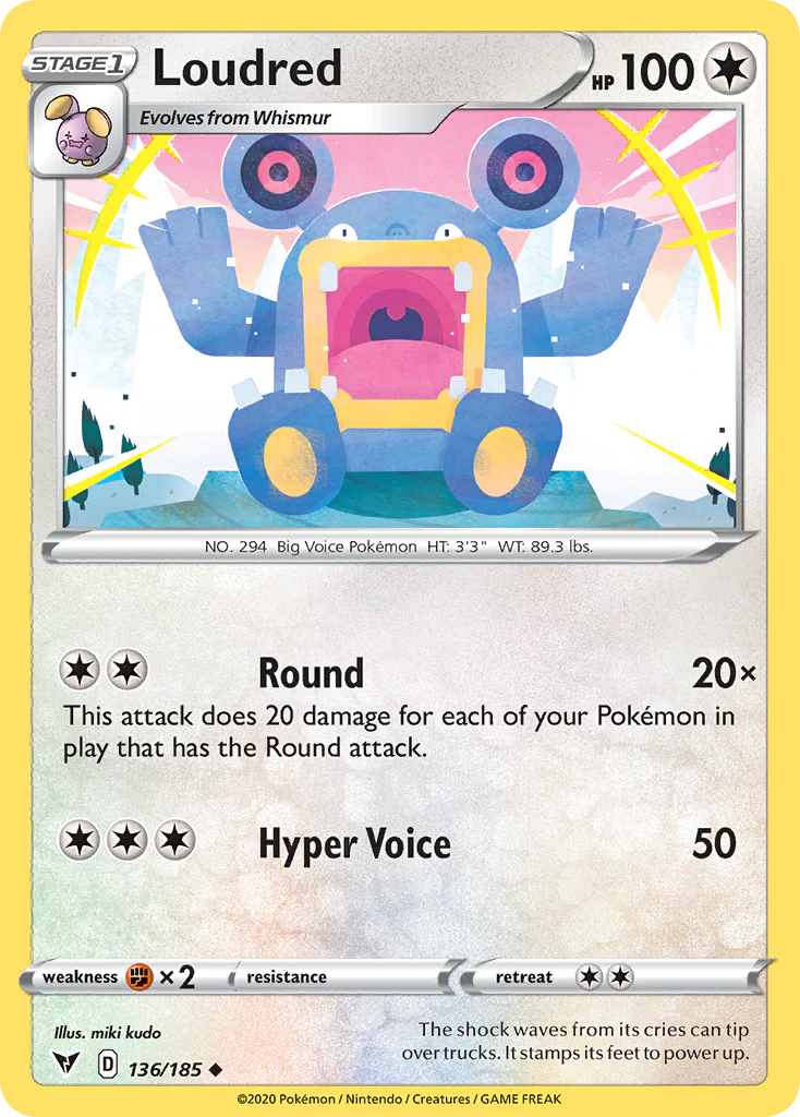Loudred (136/185) - Vivid Voltage (VIV)