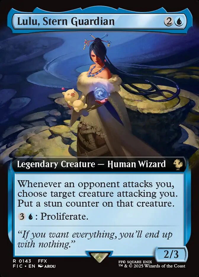 Lulu, Stern Guardian (143) - [Foil, Extended Art] Final Fantasy Commander (FIC)