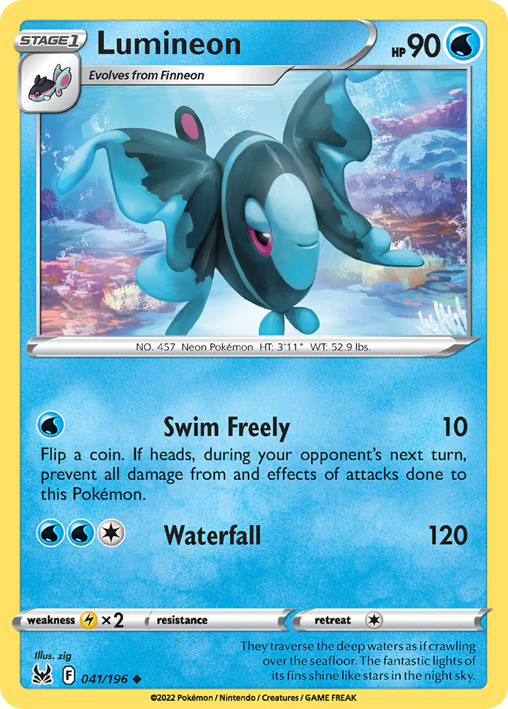 Lumineon (41/196) - [Reverse Holo] Lost Origin (LOR)