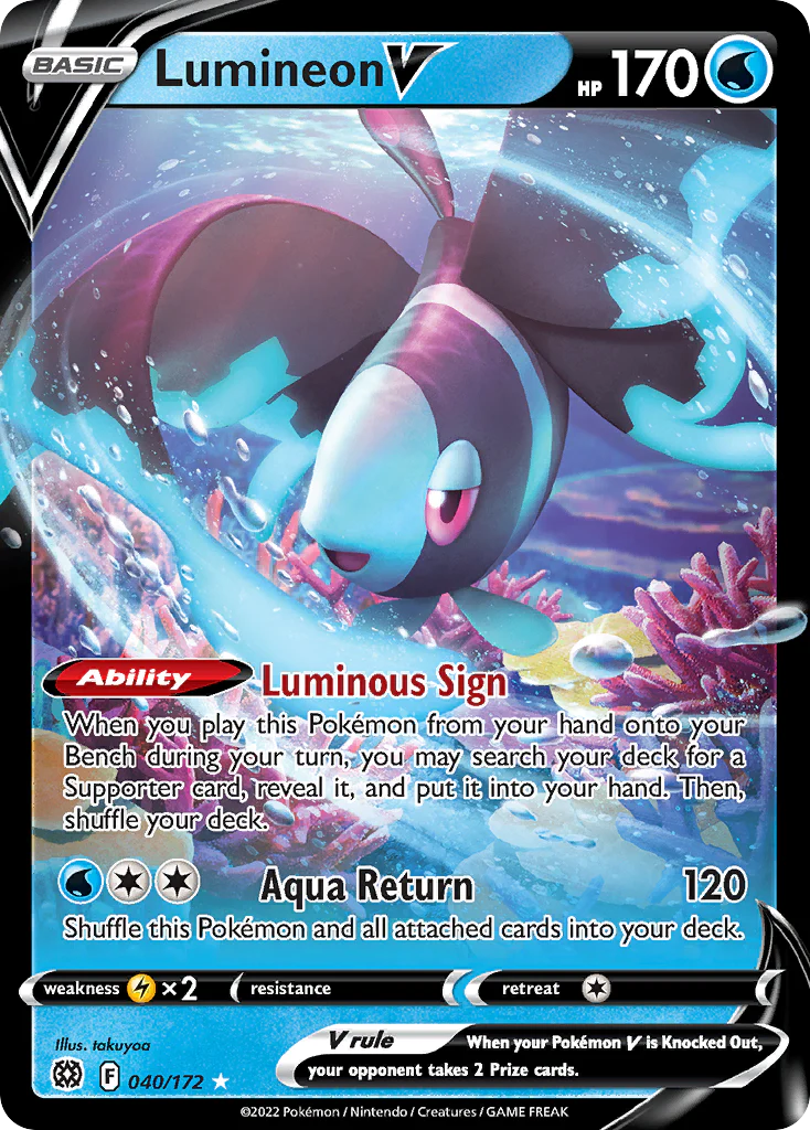 Lumineon V (40/172) - [Holo Foil] Brilliant Stars (BRS)