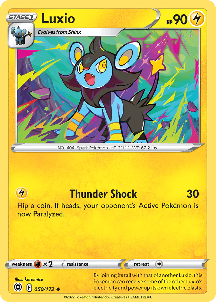 Luxio (50/172) - [Reverse Holo] Brilliant Stars (BRS)