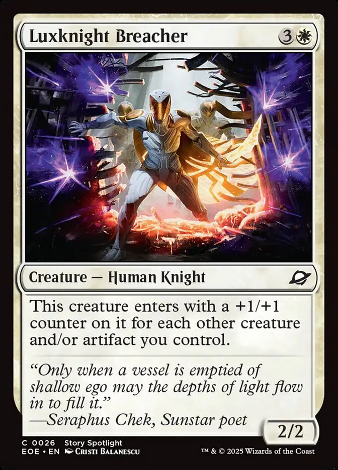 Luxknight Breacher (26) - [Foil] Edge of Eternities (EOE)