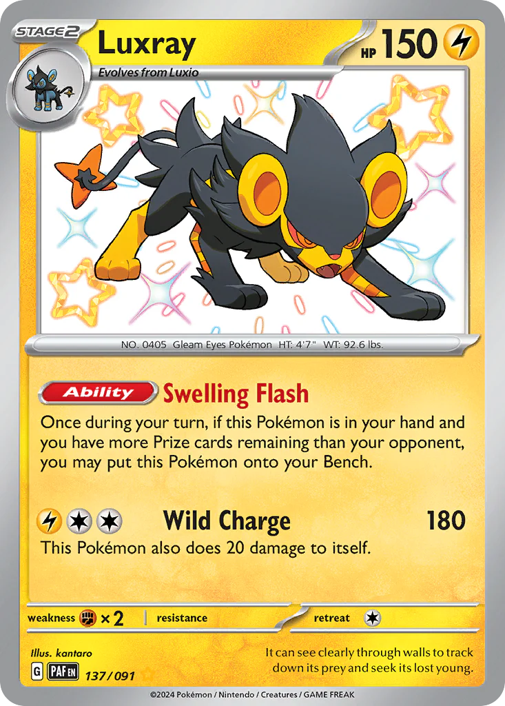 Luxray (137/91) - [Shiny Holo] Paldean Fates (PAF)