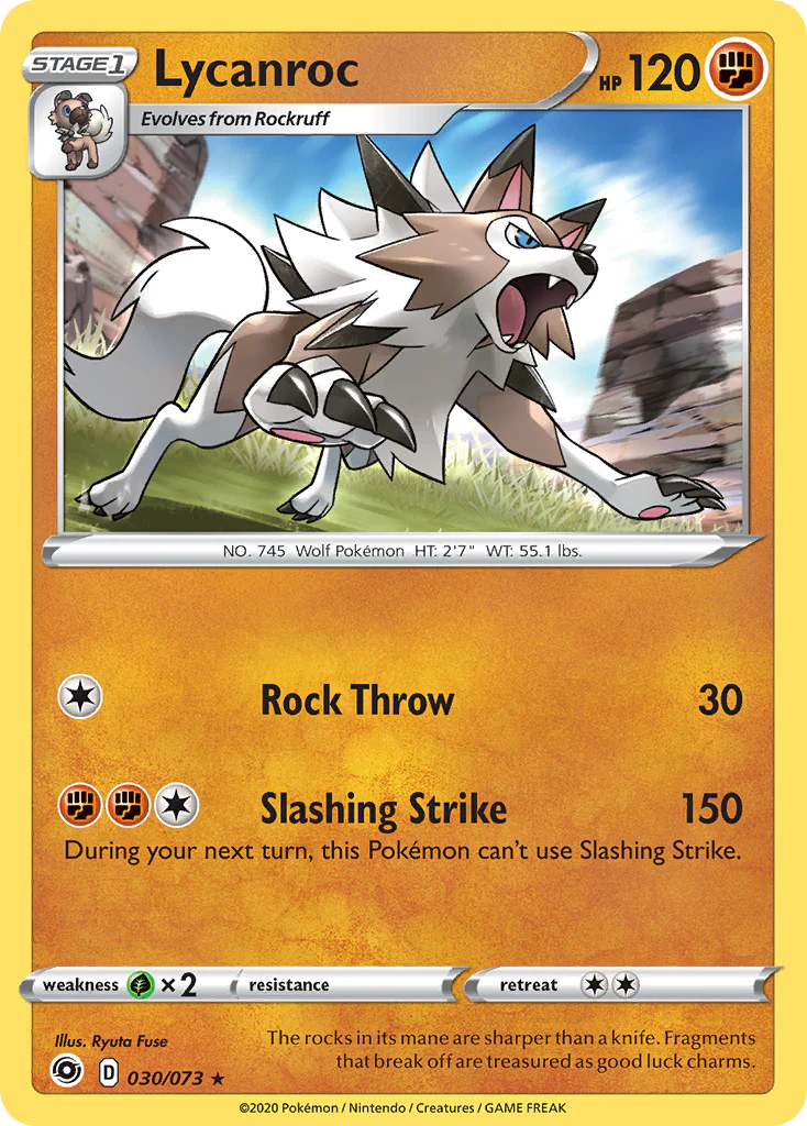 Lycanroc (30/73) - [Holo Foil] Champion's Path (CPA)