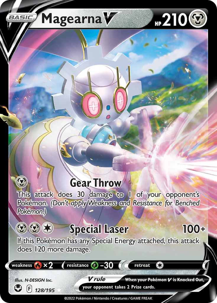 Magearna V (128/195) - [Holo Foil] Silver Tempest (SIT)