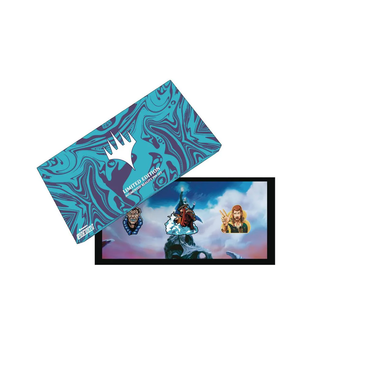 Magic: The Gathering Exclusive Blue Color Augmented Reality Pin Set  - Pinfinity - Image 4