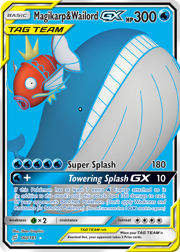 Magikarp & Wailord-GX (160/181) - [Full Art] Team Up (TEU)