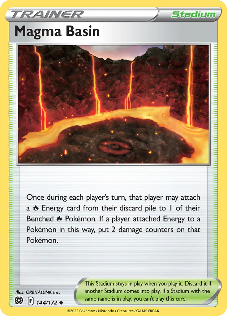 Magma Basin (144/172) - [Reverse Holo] Brilliant Stars (BRS)
