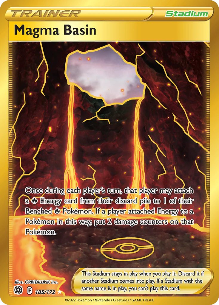 Magma Basin (185/172) - [Secret Rare] Brilliant Stars (BRS)