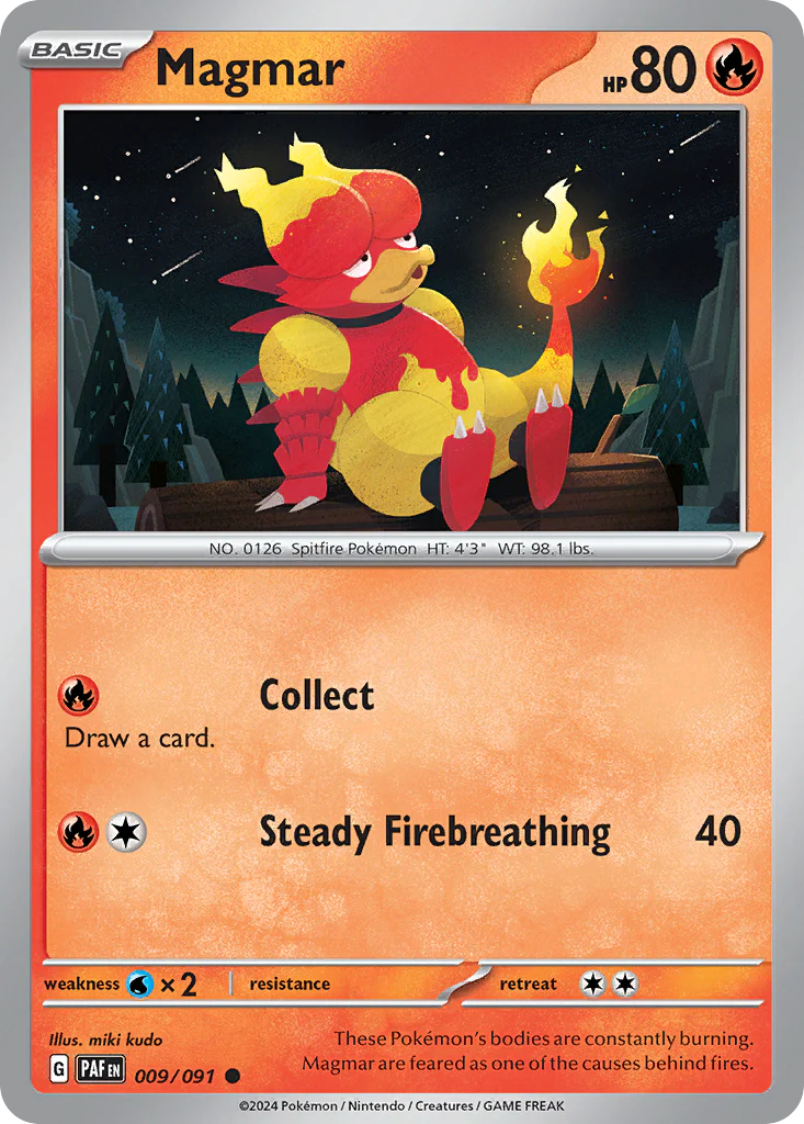 Magmar (9/91) - Paldean Fates (PAF)