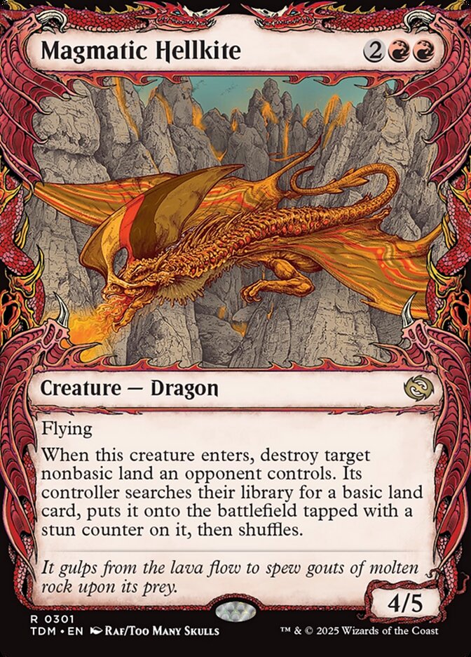 Magmatic Hellkite (301) - [Showcase] Tarkir: Dragonstorm (TDM)