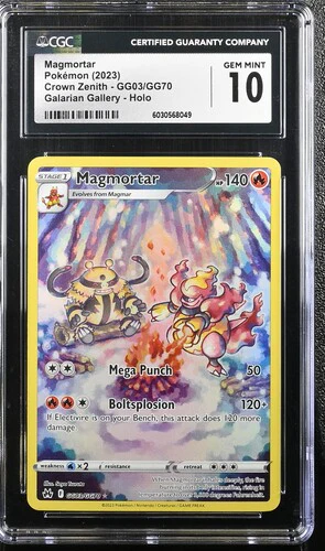 Magmortor #GG03 - [Graded CGC 10] Crown Zenith: Galarian Gallery (CRZ:GG)