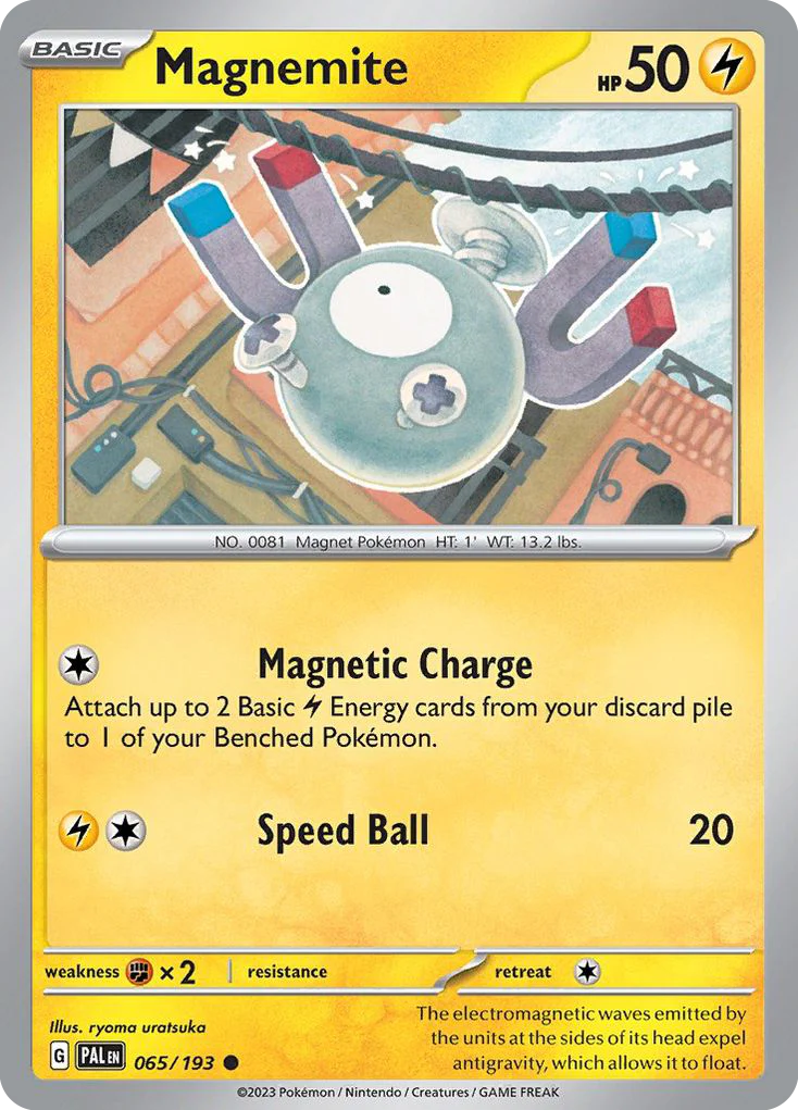 Magnemite (65/193) - [Reverse Holo] Paldea Evolved (PAL)