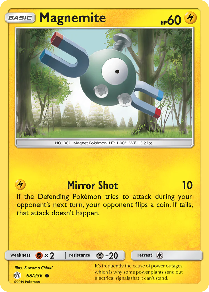 Magnemite (68/236) - [Reverse Holo] Cosmic Eclipse (CEC)