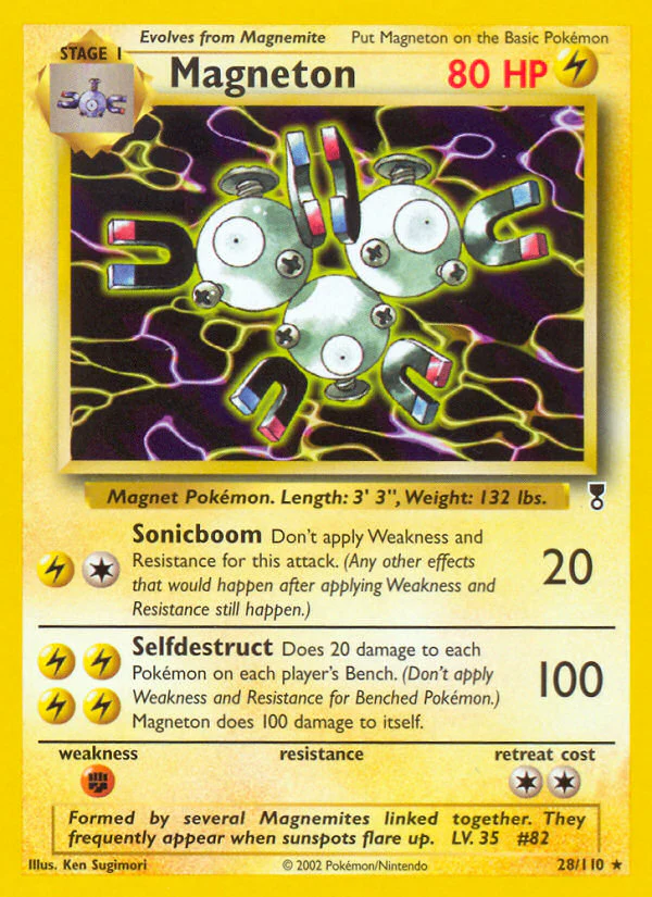Magneton (28/110) - [Reverse Holo] Legendary Collection (LC)