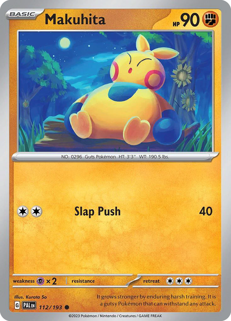 Makuhita (112/193) - [Reverse Holo] Paldea Evolved (PAL)