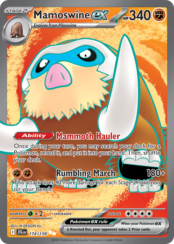 Mamoswine ex (174/159) - [Full Art] Journey Together (JTG)