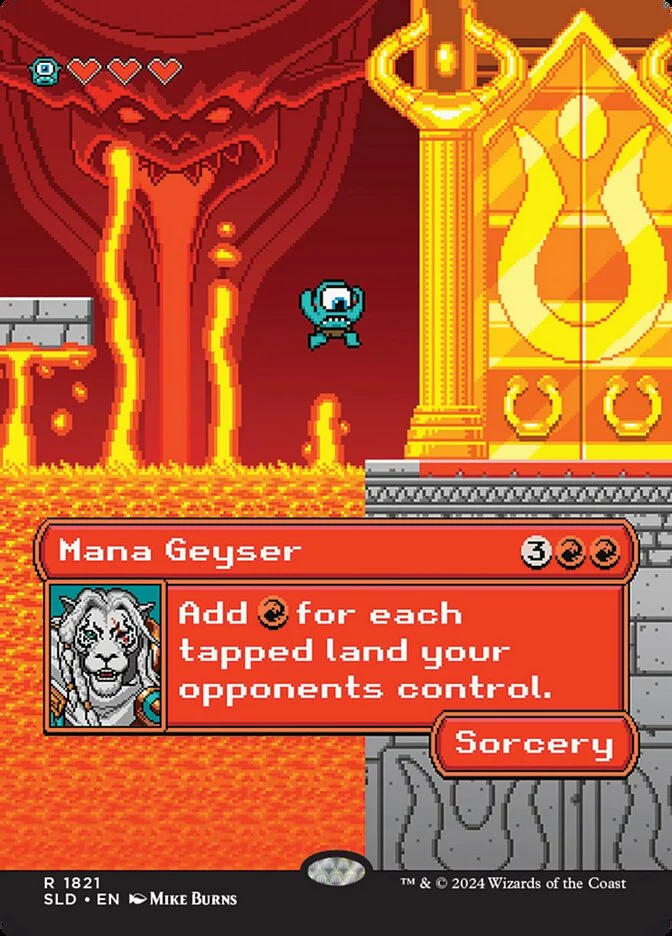 Mana Geyser (1821) - [Borderless] Secret Lair Drop (SLD)