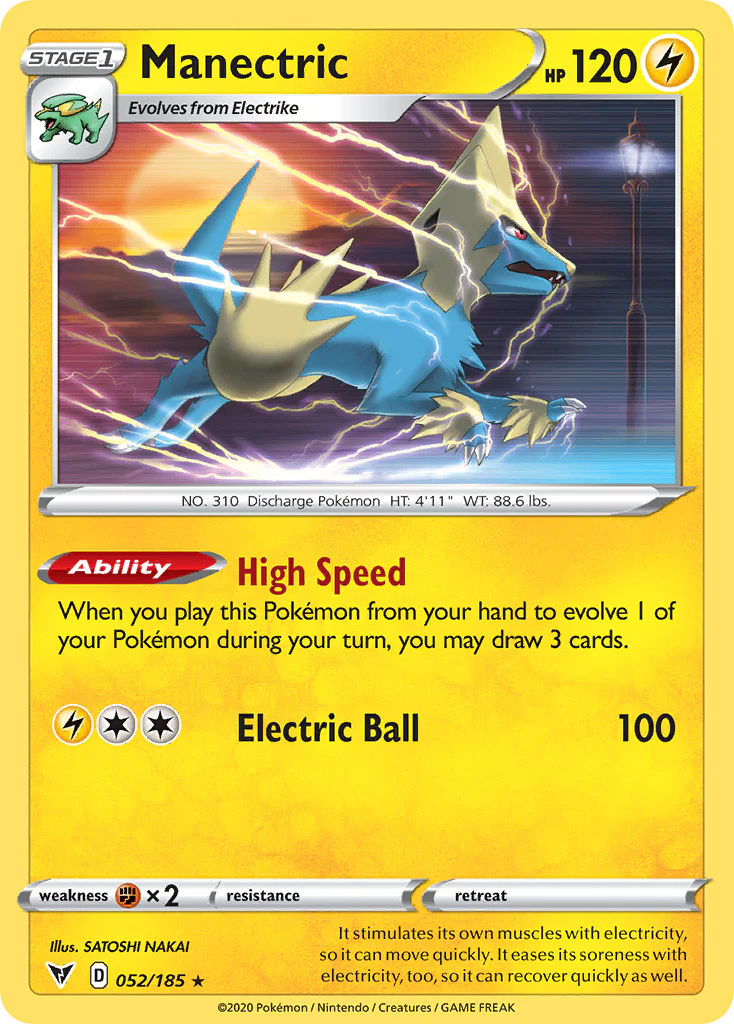 Manectric (52/185) - [Reverse Holo] Vivid Voltage (VIV)