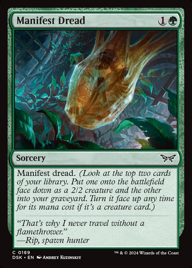 Manifest Dread - [Foil] Duskmourn: House of Horror (DSK)