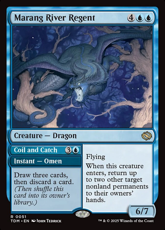 Marang River Regent // Coil and Catch (51) - [Foil] Tarkir: Dragonstorm (TDM)