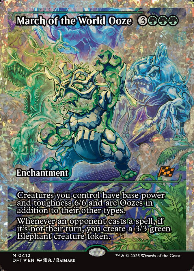March of the World Ooze - [Fractured Foil, Showcase] Aetherdrift (DFT)