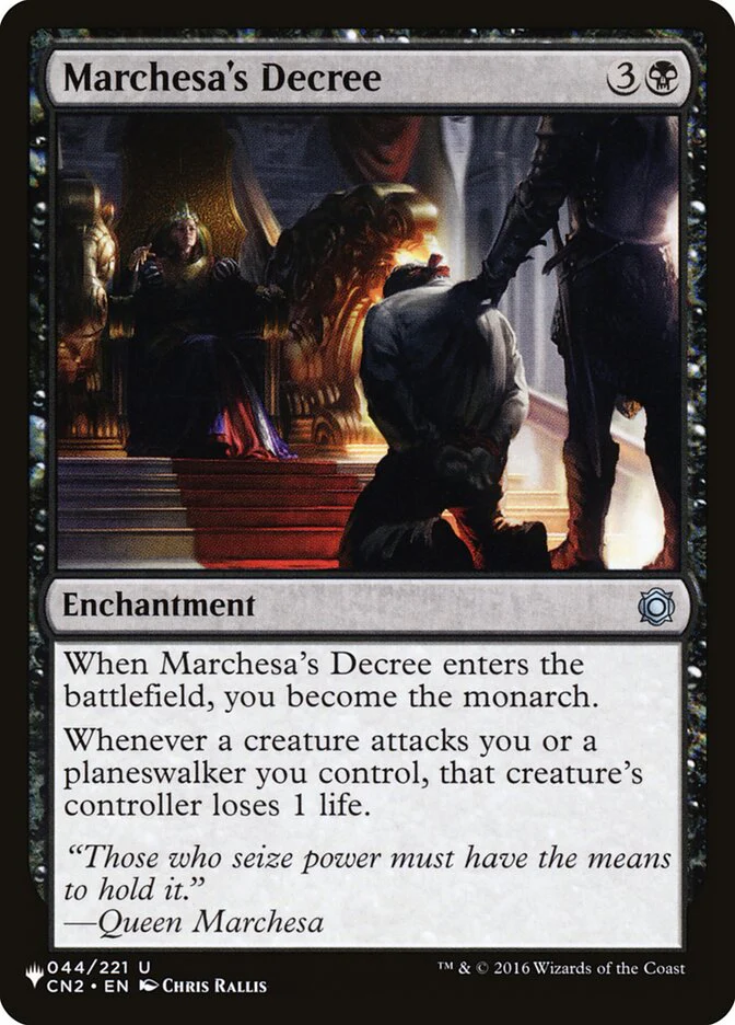 Marchesa's Decree - The List (PLST)