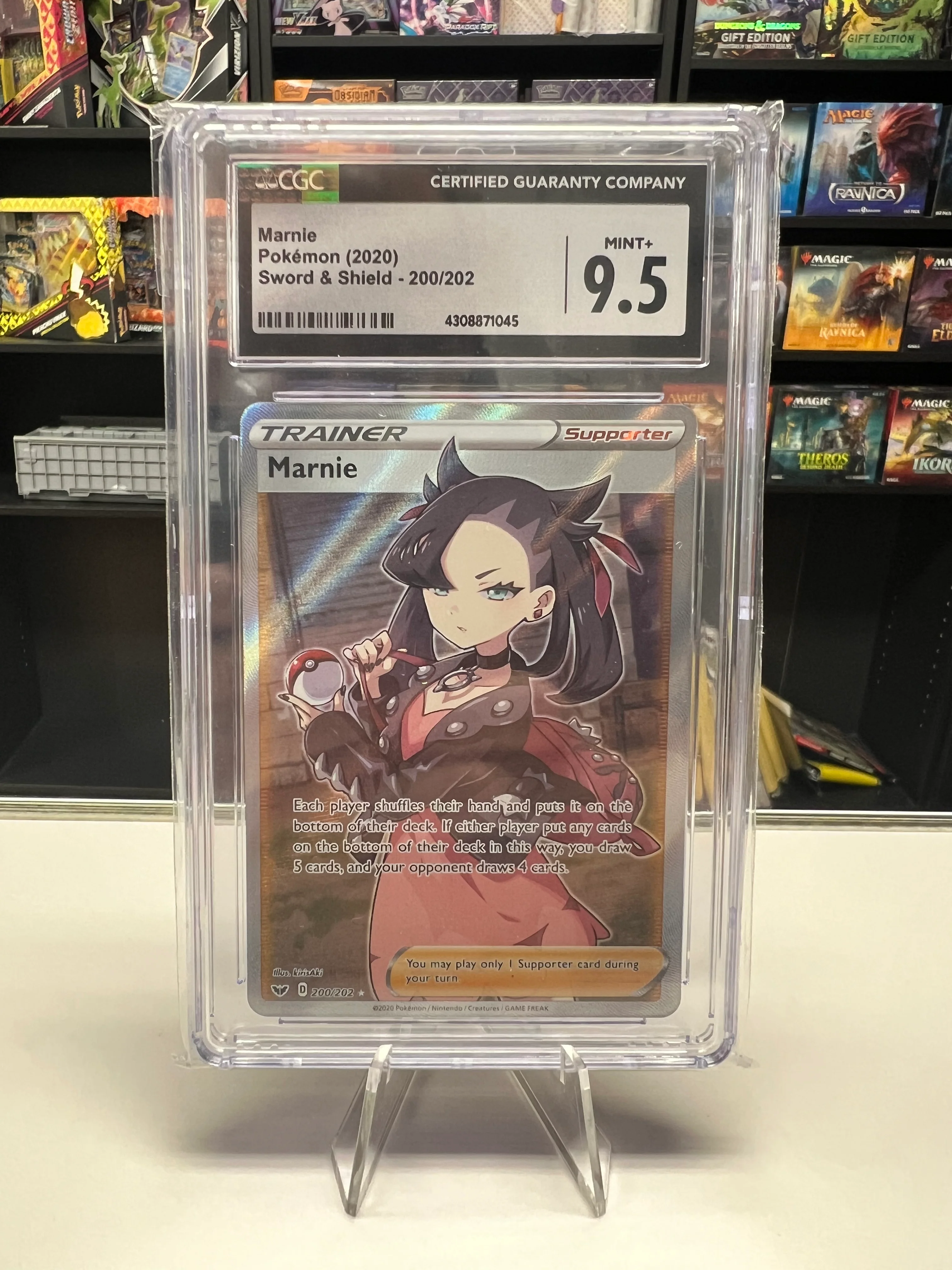 Marnie (Full Art) - [Graded CGC 9.5] SWSH01: Sword & Shield Base Set (SWSH01)