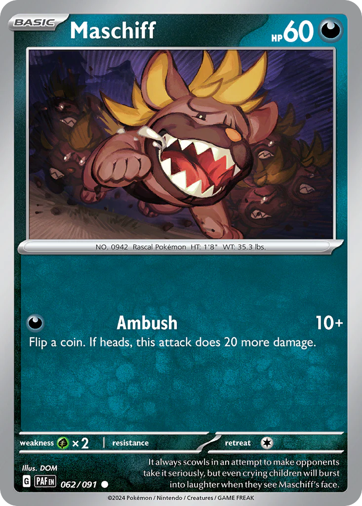 Maschiff (62/91) - Paldean Fates (PAF)