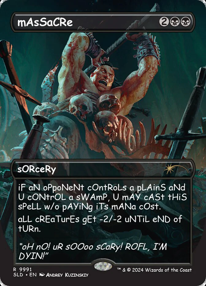 Massacre (9991) - [Borderless] Secret Lair Drop (SLD)