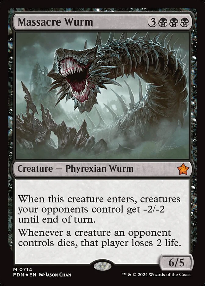 Massacre Wurm - [Foil] Foundations (FDN)