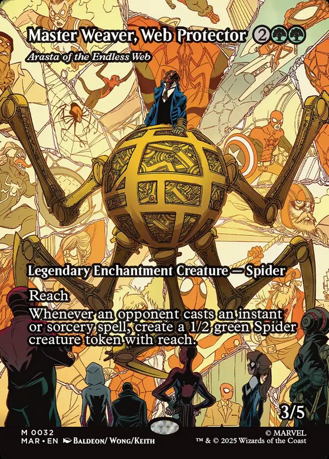 Master Weaver, Web Protector - Arasta of the Endless Web (32) - [Borderless] Marvel Universe (MAR)