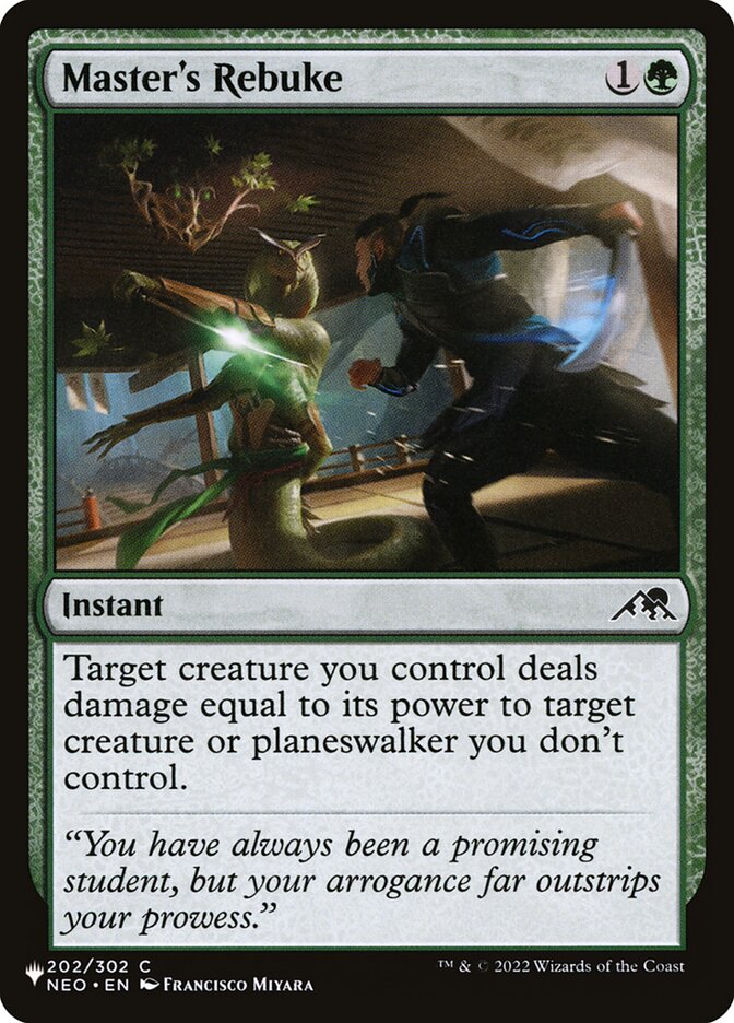 Master's Rebuke - The List (PLST)