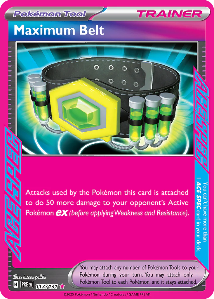 Maximum Belt (117/131) - [ACE SPEC] Prismatic Evolutions (PRE)