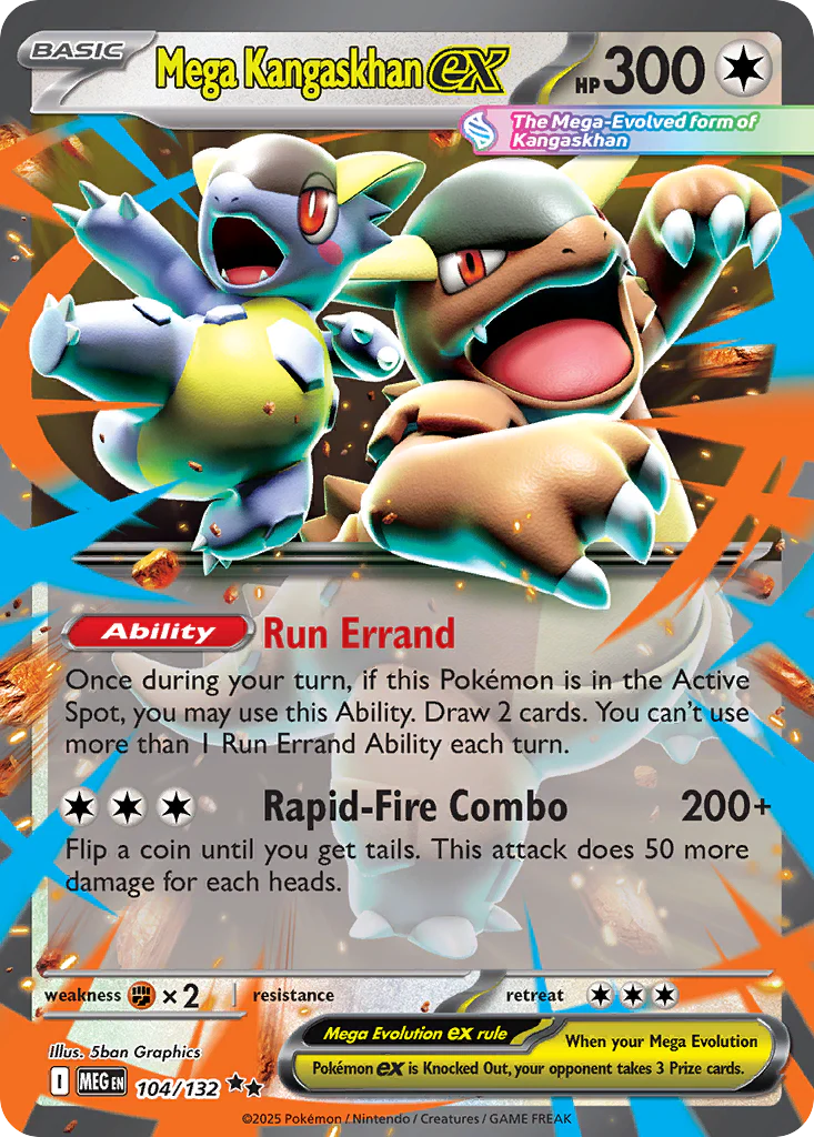 Mega Kangaskhan ex (104/132) - Mega Evolution (MEG)