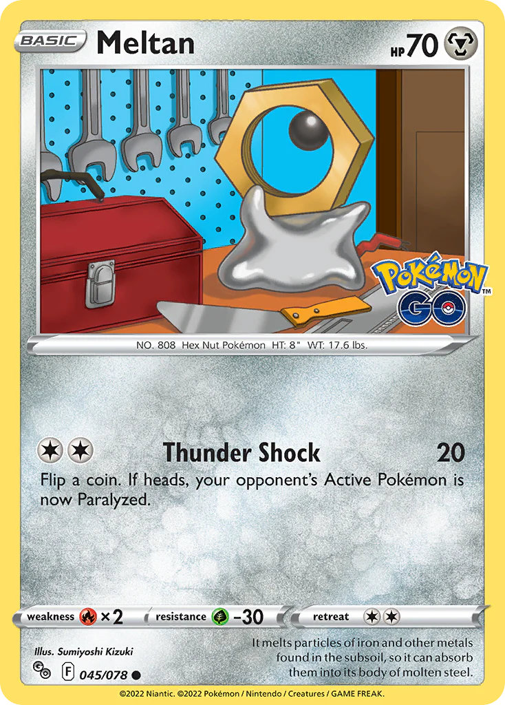 Meltan (45/78) - [Reverse Holo] Pokemon GO (PGO)