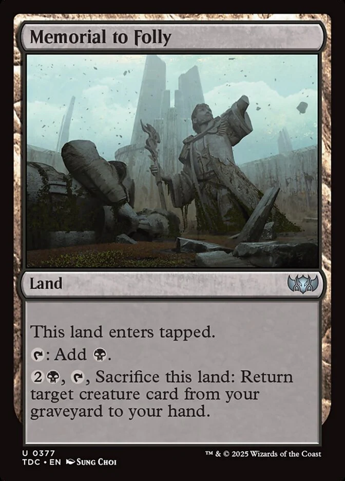 Memorial to Folly - Tarkir: Dragonstorm Commander (TDC)