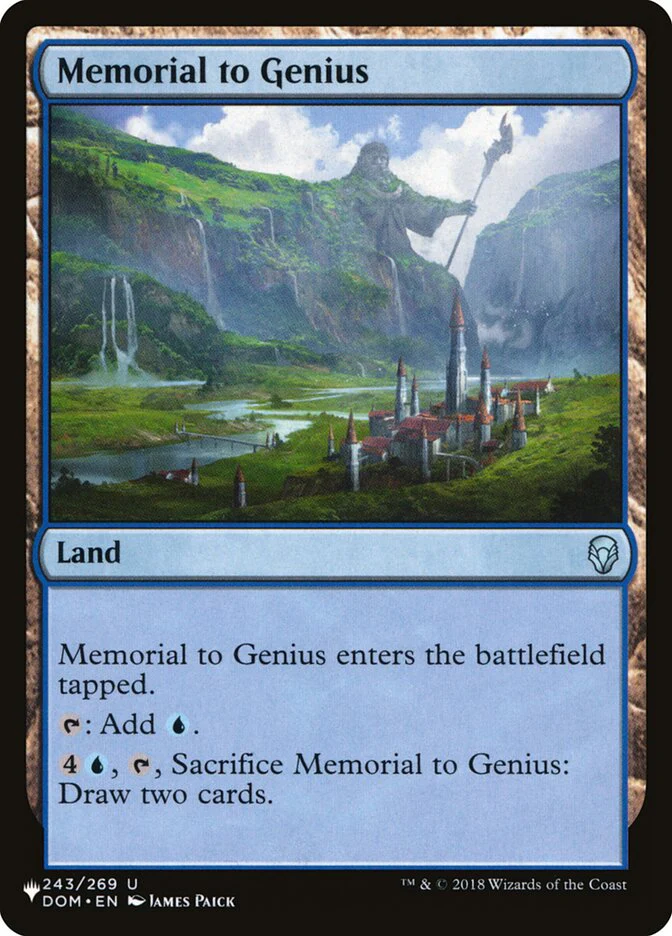 Memorial to Genius - The List (PLST)