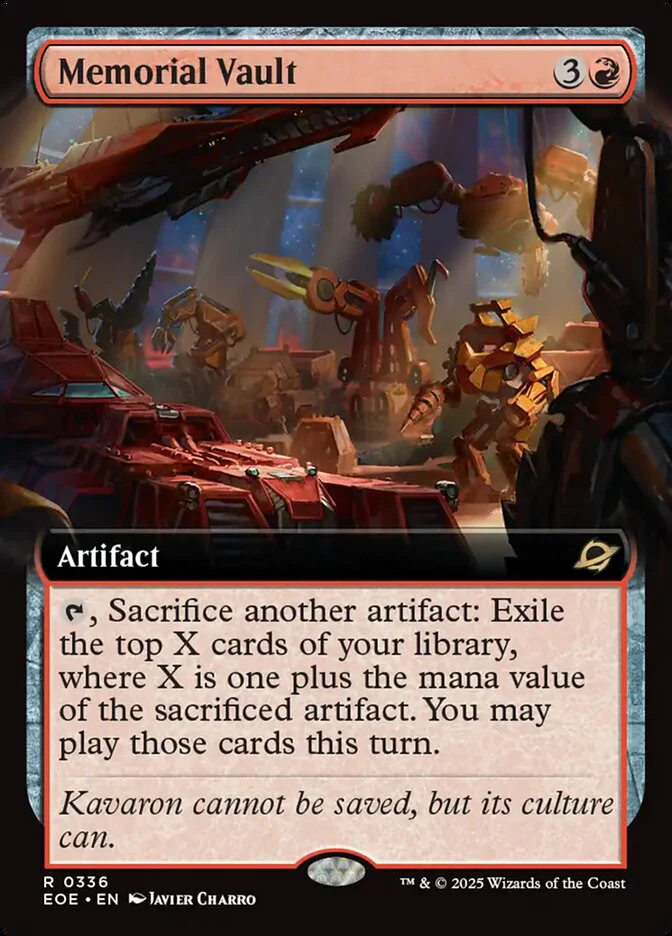 Memorial Vault (336) - [Foil, Extended Art] Edge of Eternities (EOE)