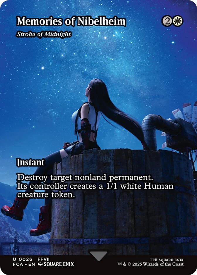 Memories of Nibelheim - Stroke of Midnight (26) - [Foil, Borderless] Final Fantasy: Through the Ages (FCA)