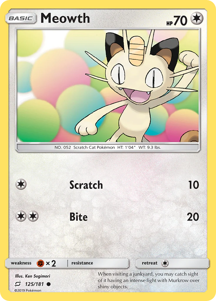 Meowth (125/181) - Team Up (TEU)