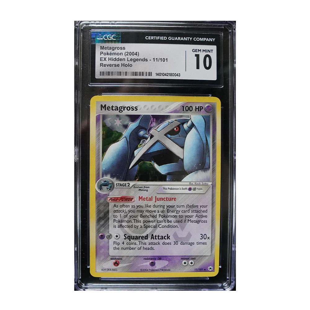 Metagross 11/101 - [Reverse Holo, Graded CGC 10] (EX Hidden Legends) Deck Exclusives (PR)
