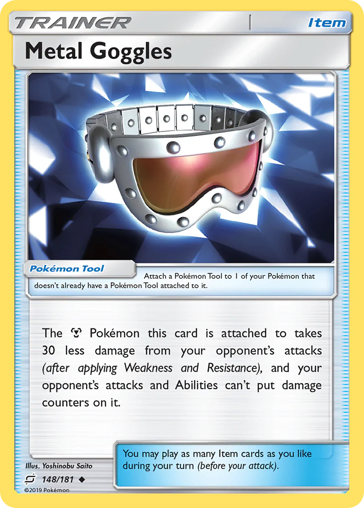 Metal Goggles (148/181) - [Reverse Holo] Team Up (TEU)