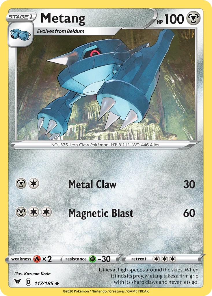 Metang (117/185) - [Reverse Holo] Vivid Voltage (VIV)