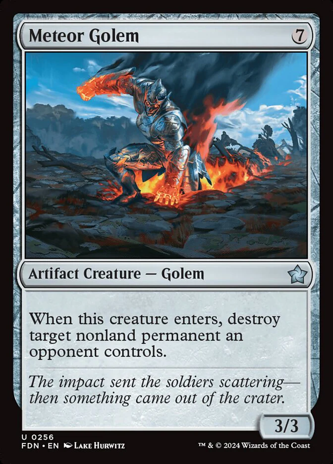 Meteor Golem - [Foil] Foundations (FDN)
