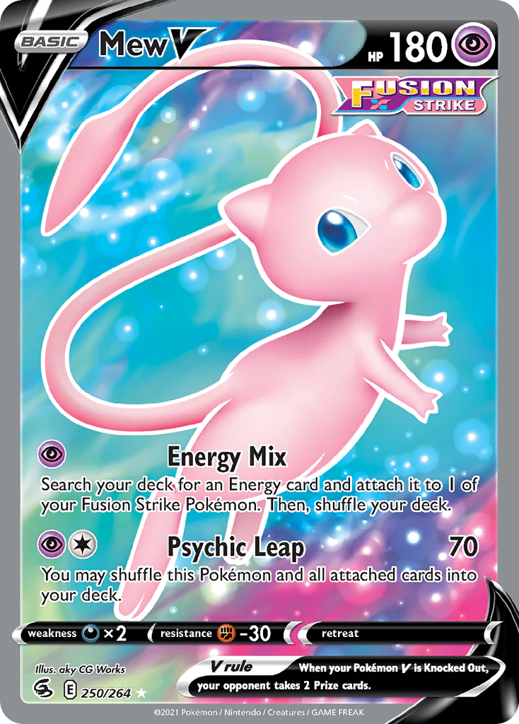 Mew V (250/264) - [Full Art] Fusion Strike (FST)