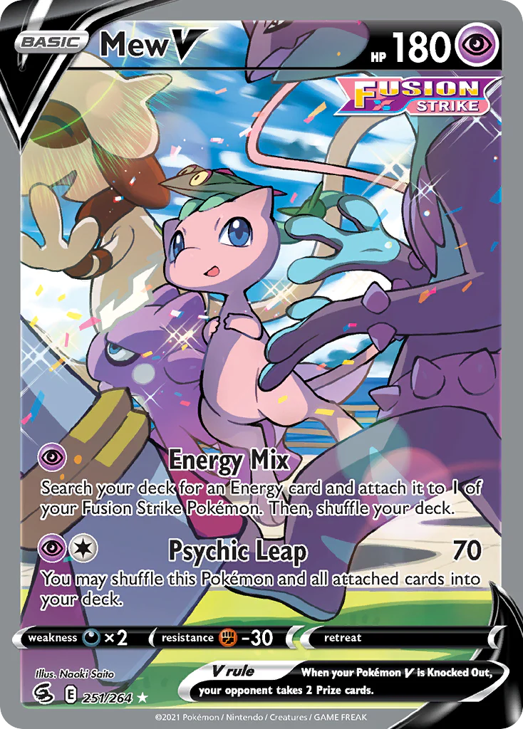 Mew V (251/264) - [Alternate Art] Fusion Strike (FST)