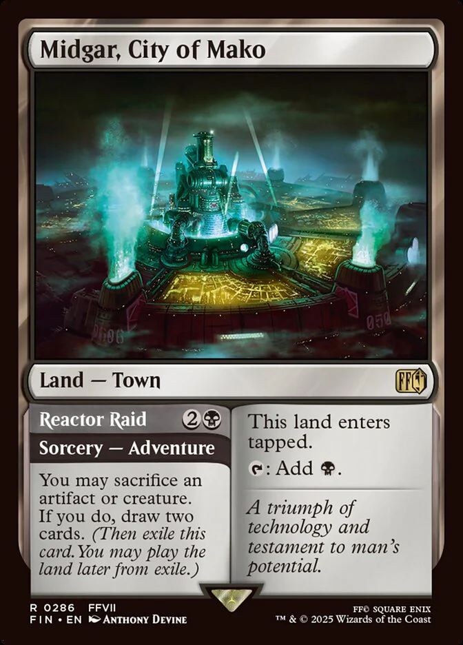 Midgar, City of Mako // Reactor Raid (286) - [Foil] Final Fantasy (FIN)